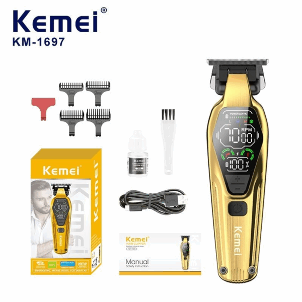 Máquina de Corte Profesional LCD - Kemei KM-1697